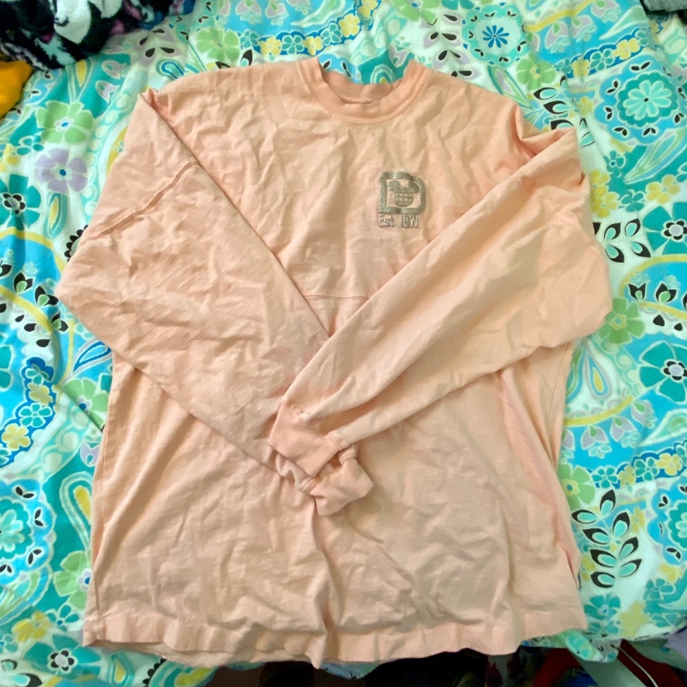 Disney Long Sleeve Tee Peach Pink